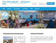 Tablet Screenshot of dehrelief.org